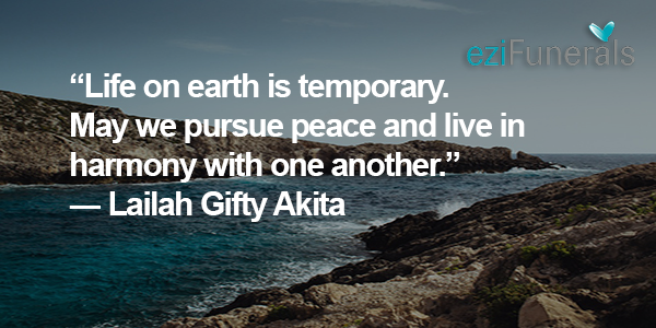 LIFE ON EARTH IS TEMPORARY