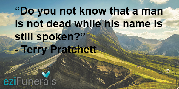 WE ARE NOT DEAD WHILE OUR NAME IS STILL SPOKEN