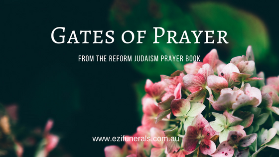 FUNERAL POETRY: Gates Of Prayer